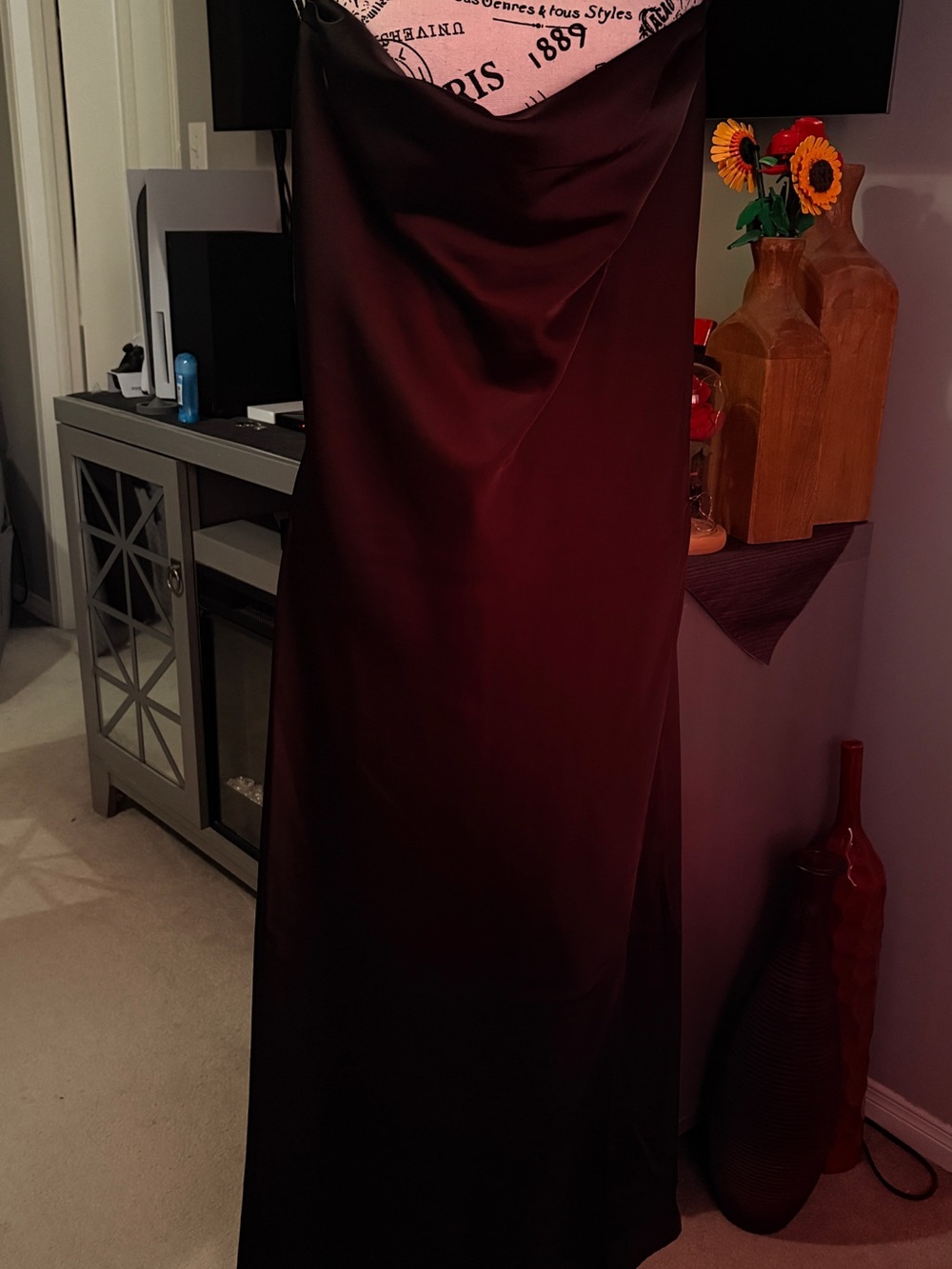 NWT Banana Republic Elegant Women's black Satin Slip Dress